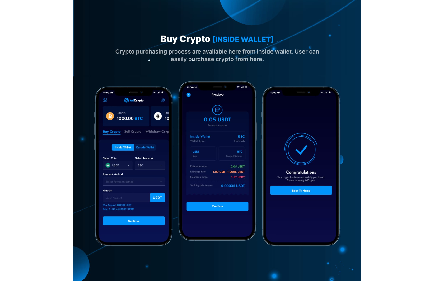 AdCrypto v1.4.0 - Cryptocurrency Exchange and Buy Sell Full Solution